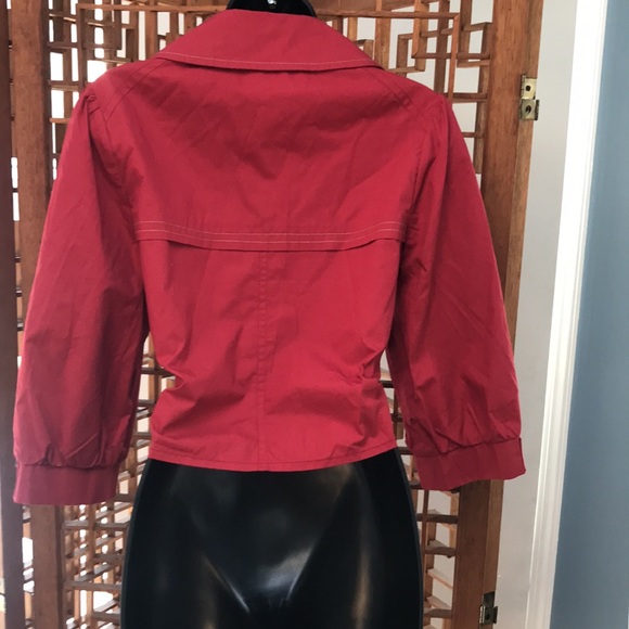 Wet Seal red short jacket. Size L. - Picture 6 of 8